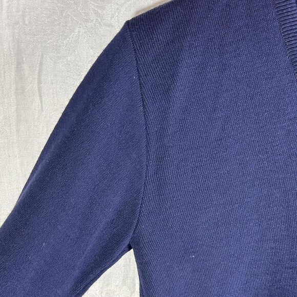 Vintage Sweater Small 20 Navy Blue Orlon Acrylic Union Made In USA Robert Bruce - Picture 4 of 11